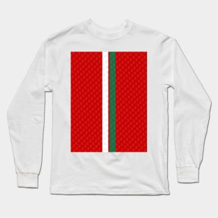 Wales Retro 1996 - 1998 Red White Green Stripes Long Sleeve T-Shirt